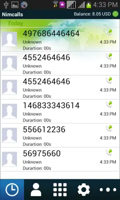 Nimcalls android App screenshot 2